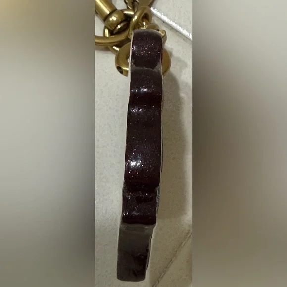 COACH Unicorn Rainbow Glitter Bag Purse Keychain Charm HTF - Picture 5 of 6